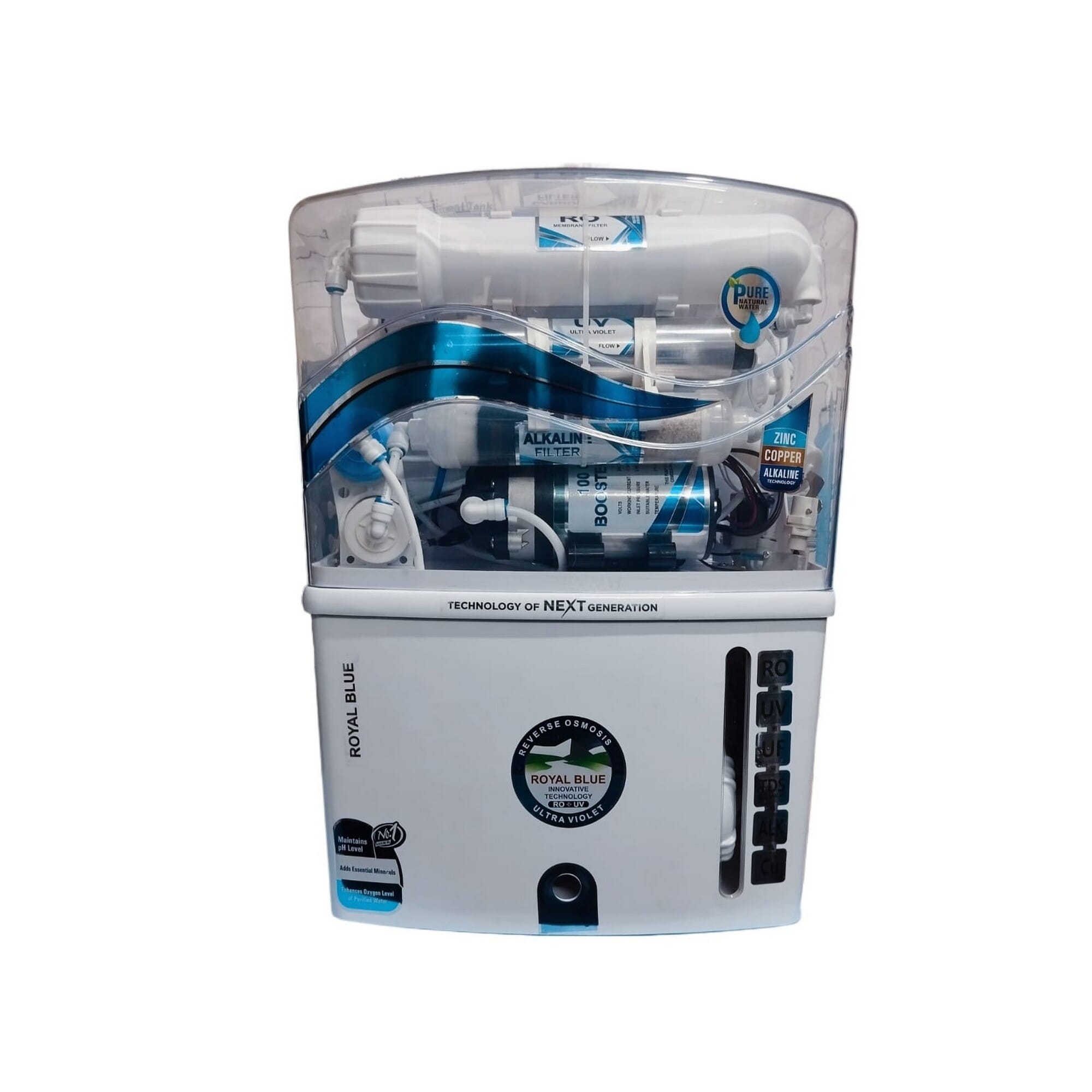 Royal Blue Multi Stage RO Water Purifier - Off White