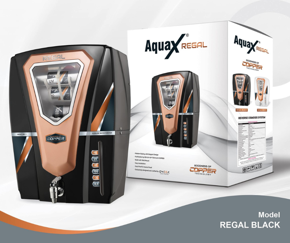 Aqua Regal Water Purifier 12 LPH Model - Black
