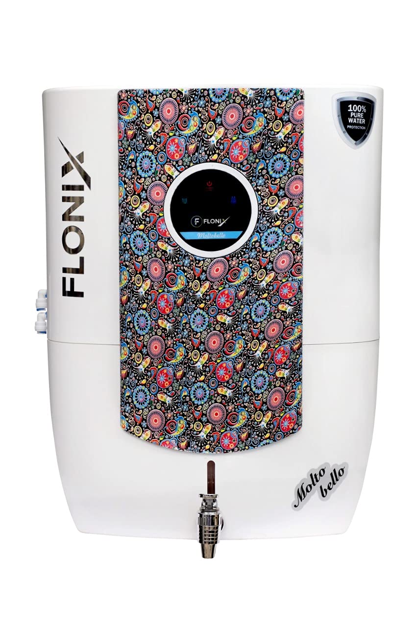 Flonix RO UV Alkaline TDS Digital Display Water Purifier - White