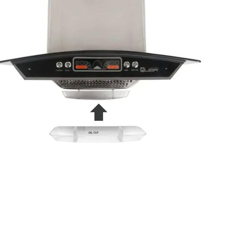 Oil Collector Baffle Cup Range Hood Oil Bowl - Off White