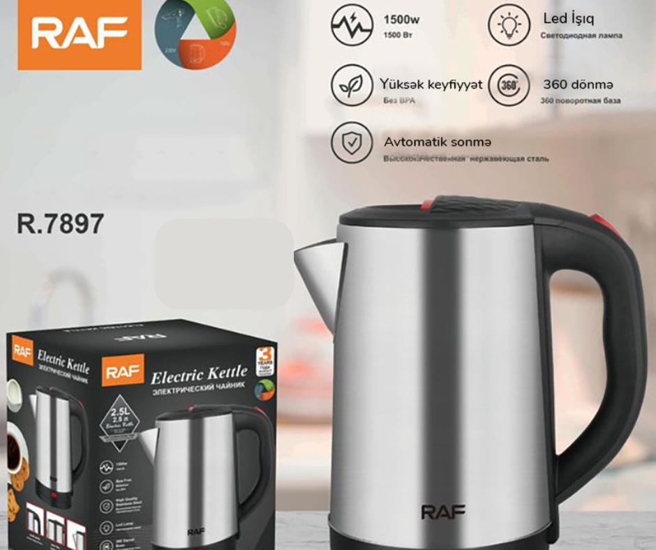 Fancy Mini Portable Electric Kettle - 0.8 ltr Black