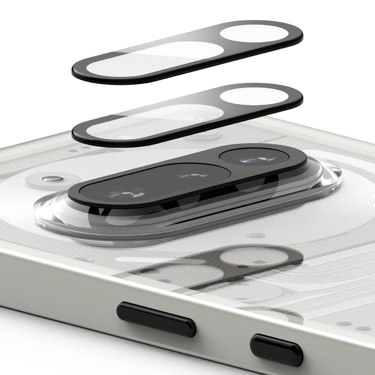 Nothing Phone 3A Camera Lens Protector - Black