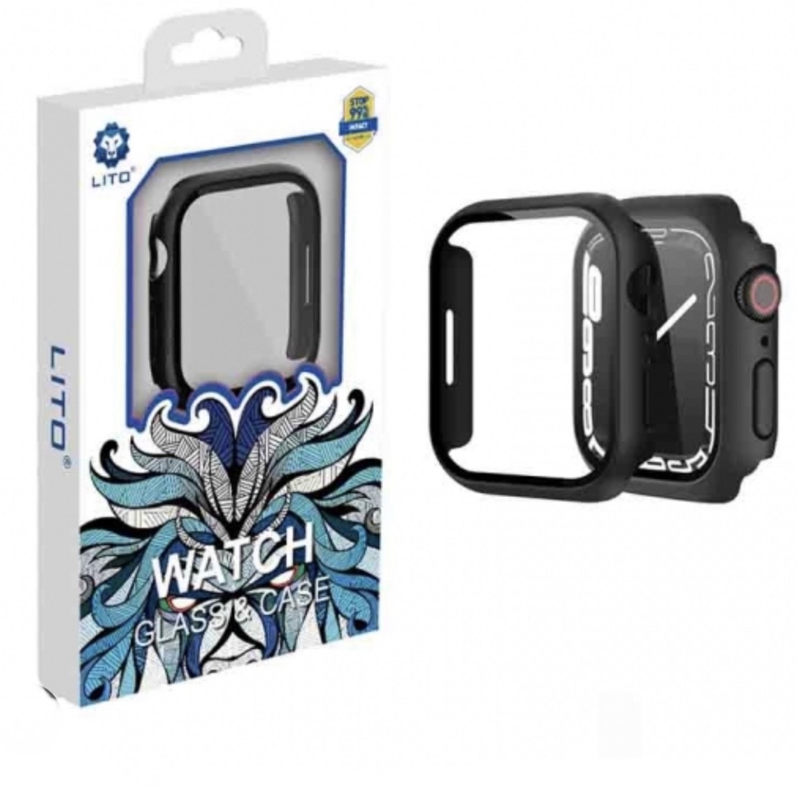 Lito PC Watch Case With Tempered Glass Screen Protector For Apple Watch Series 10 - 46mm