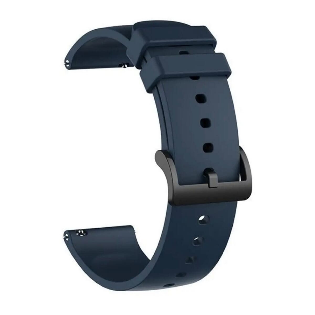 22 mm Blue Silicone Strap For Amazfit Bip-5 Smart Watch - Blue