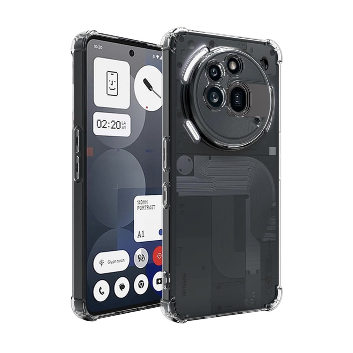 Nothing Phone 3A Pro (5G) Flexible TPU Clear Case - White