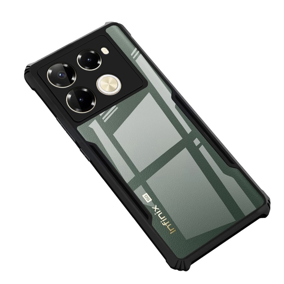Infinix Note 40 pro / Infinix Note 40 Pro Plus (5G) Clear Ipacky Back Case - Black