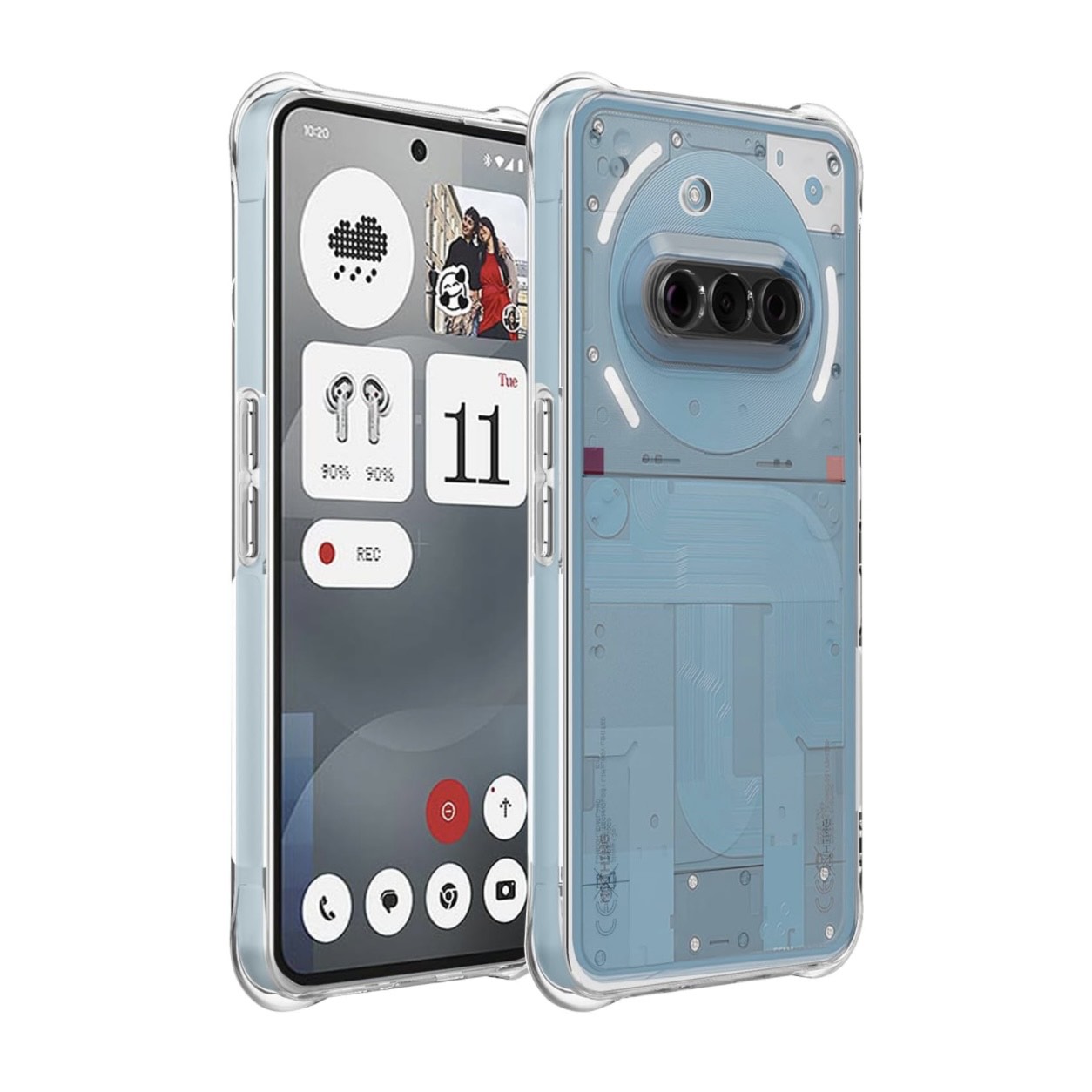 Nothing Phone 3A (5G) Flexible TPU Clear Case - White