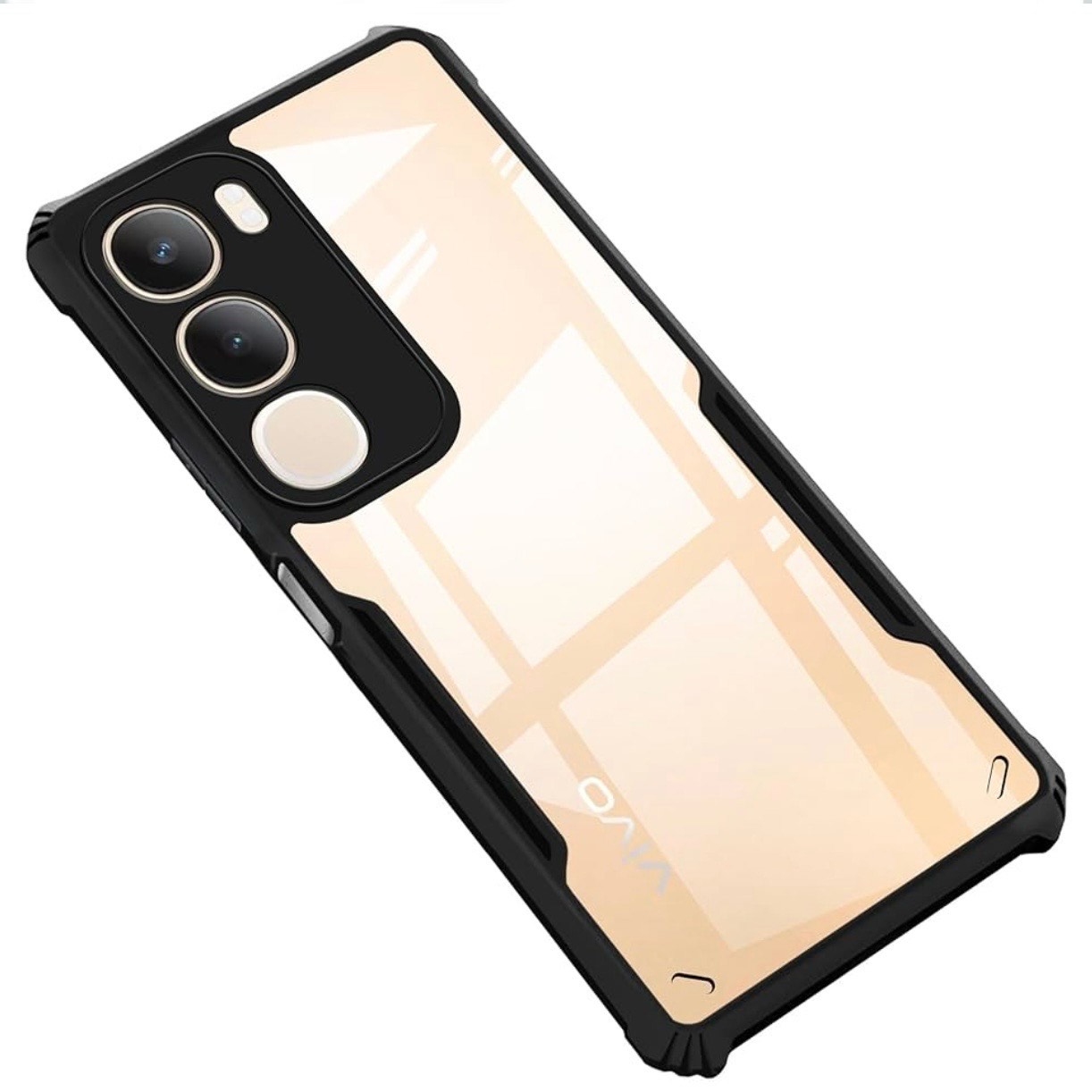 Vivo y19s (4G) / VIVO Y29 (5G) Clear Back Case - Black