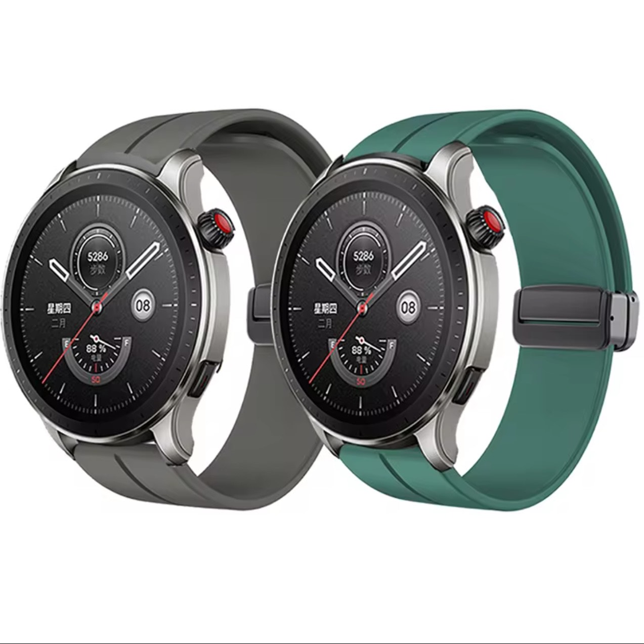 Amazfit GTR-4 Metal Magnetic Watch Strap 22 MM Soft Sillcon