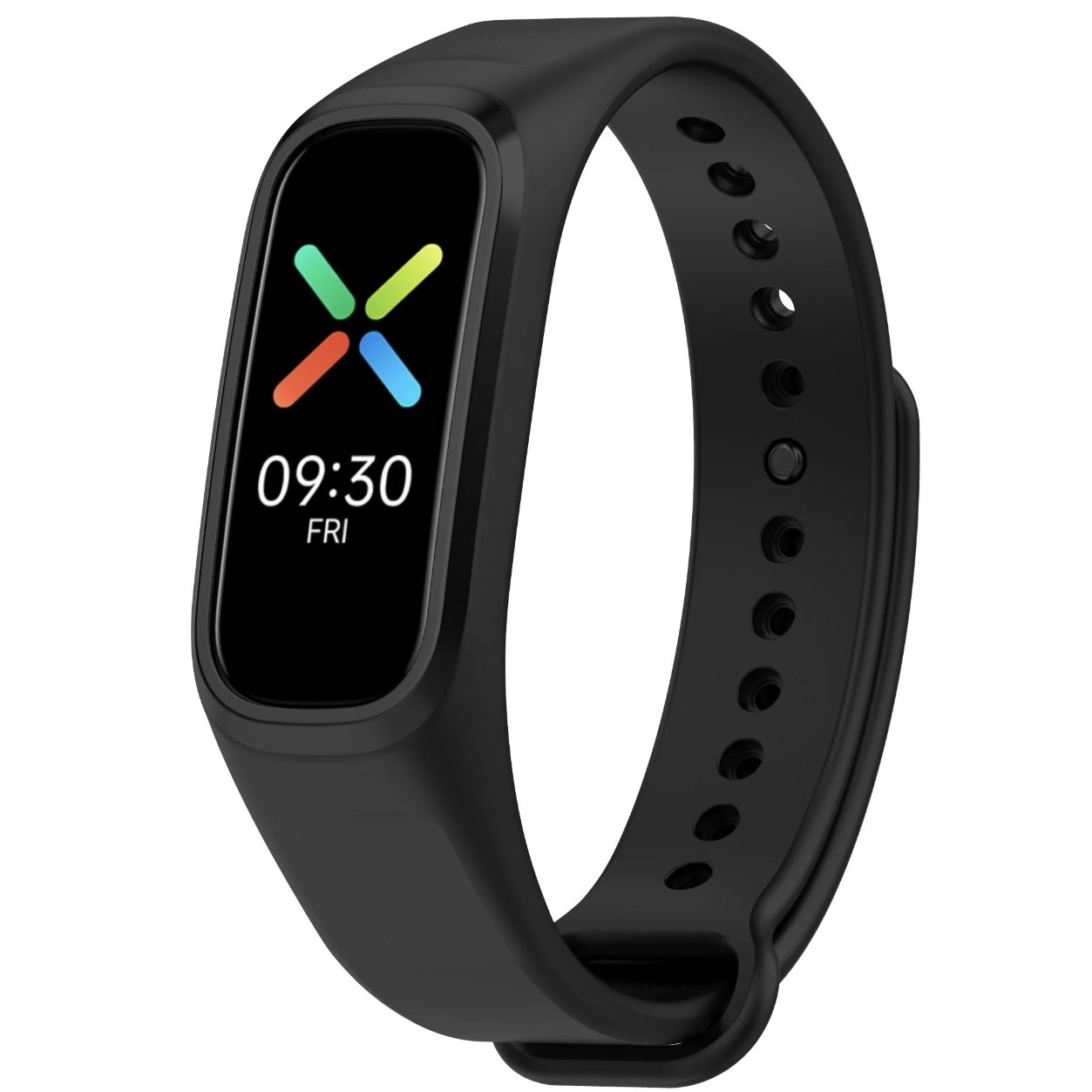 Soft Silicon Strap For Oppo Band - Black (Free Size)