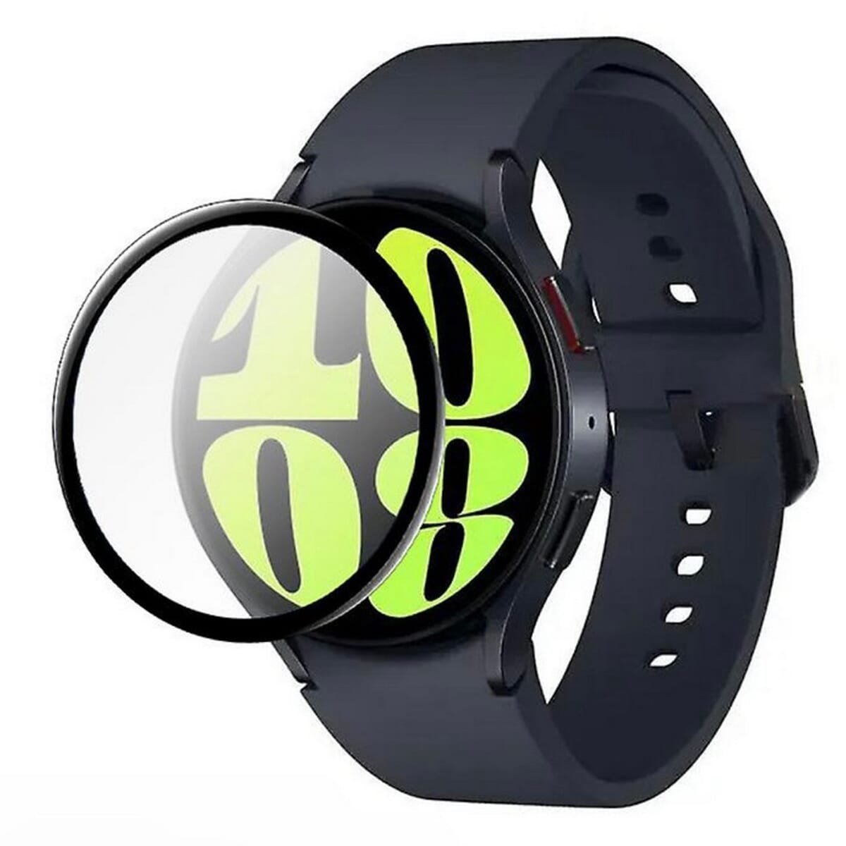 Samsung Galaxy Watch 6 40mm Full Glue Curved Clear Flexible Tempered Glass - Black