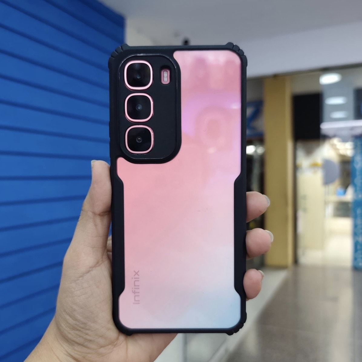 Infinix Hot 60 Pro (4G) Clear Ipacky Back Case - Black