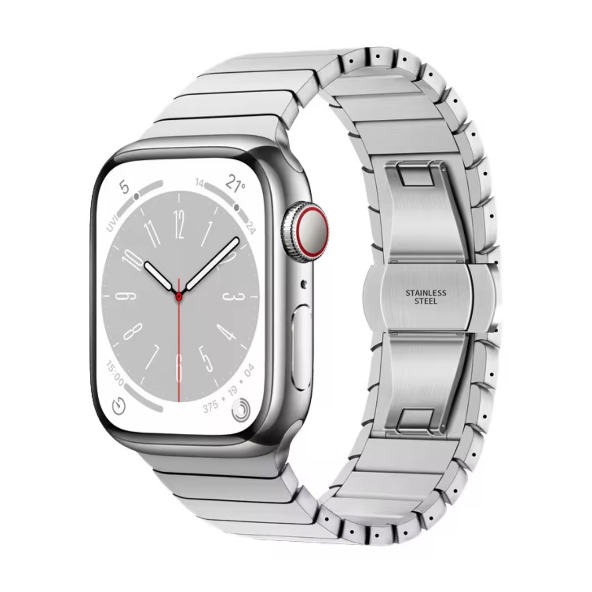 For Apple Watch 42MM, 44MM, 45MM, 49MM luxury Metal Magnetic Wrist Stainless Steel Magnet Smart Watch Strap