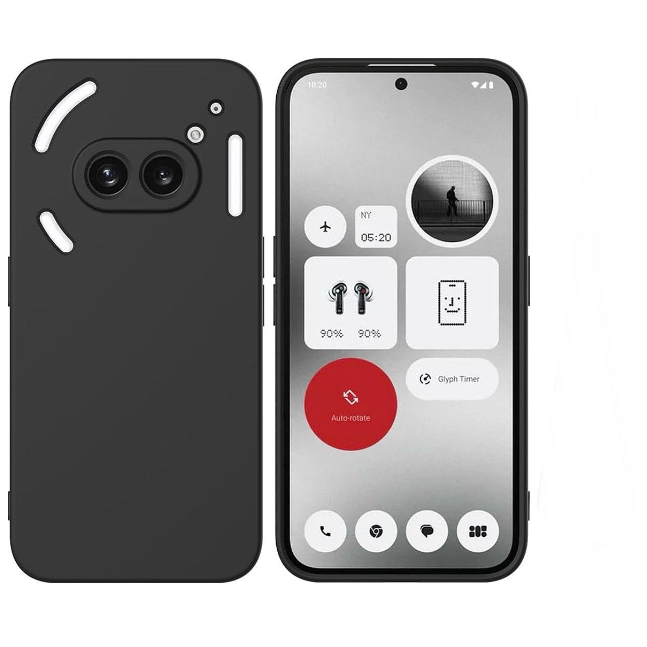 Nothing Phone 2A (5G) Case, Stylish Slim Liquid Silicone Full-Body Protective Cover