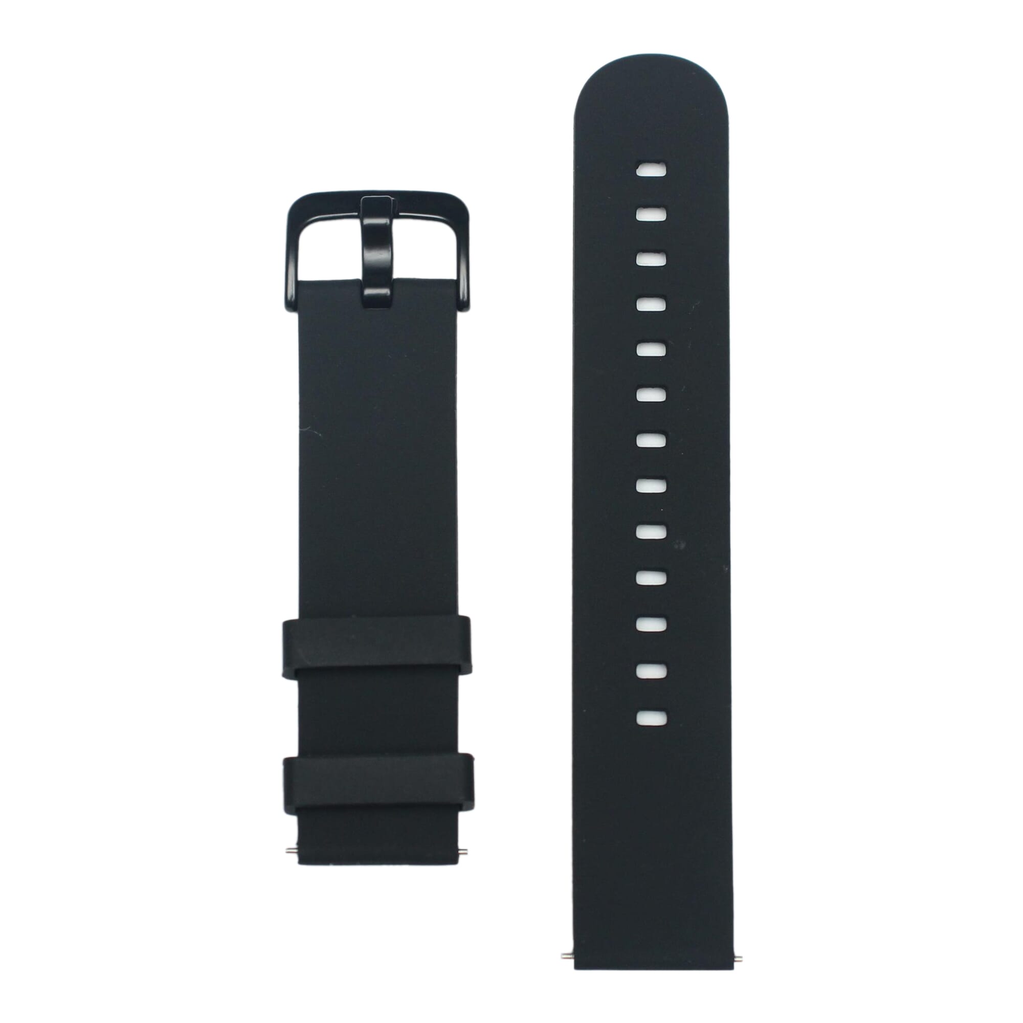 Black Round 22mm Silicone Strap For Amazfit GTR 3 Pro Limited Edition Smartwatch