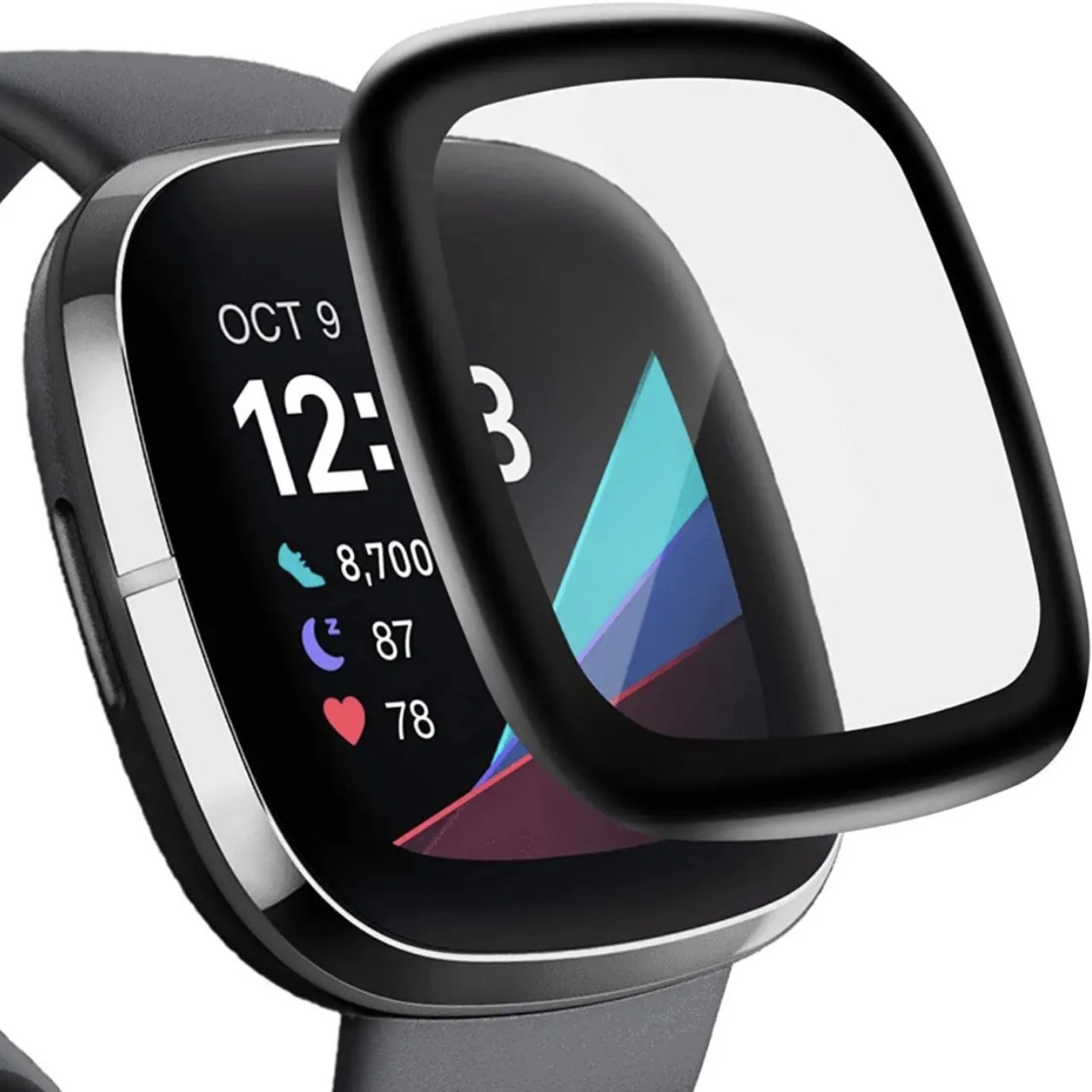 For Fitbit Versa  3 Full Glue Curved Clear Flexible Screen Protector
