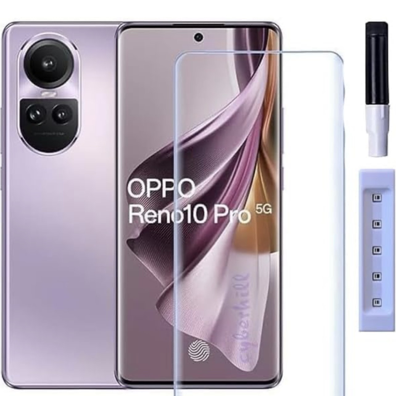 Oppo Reno 10 Pro  (5G) UV Light Adhesive Tempered Glass Screen Protector - Transparent