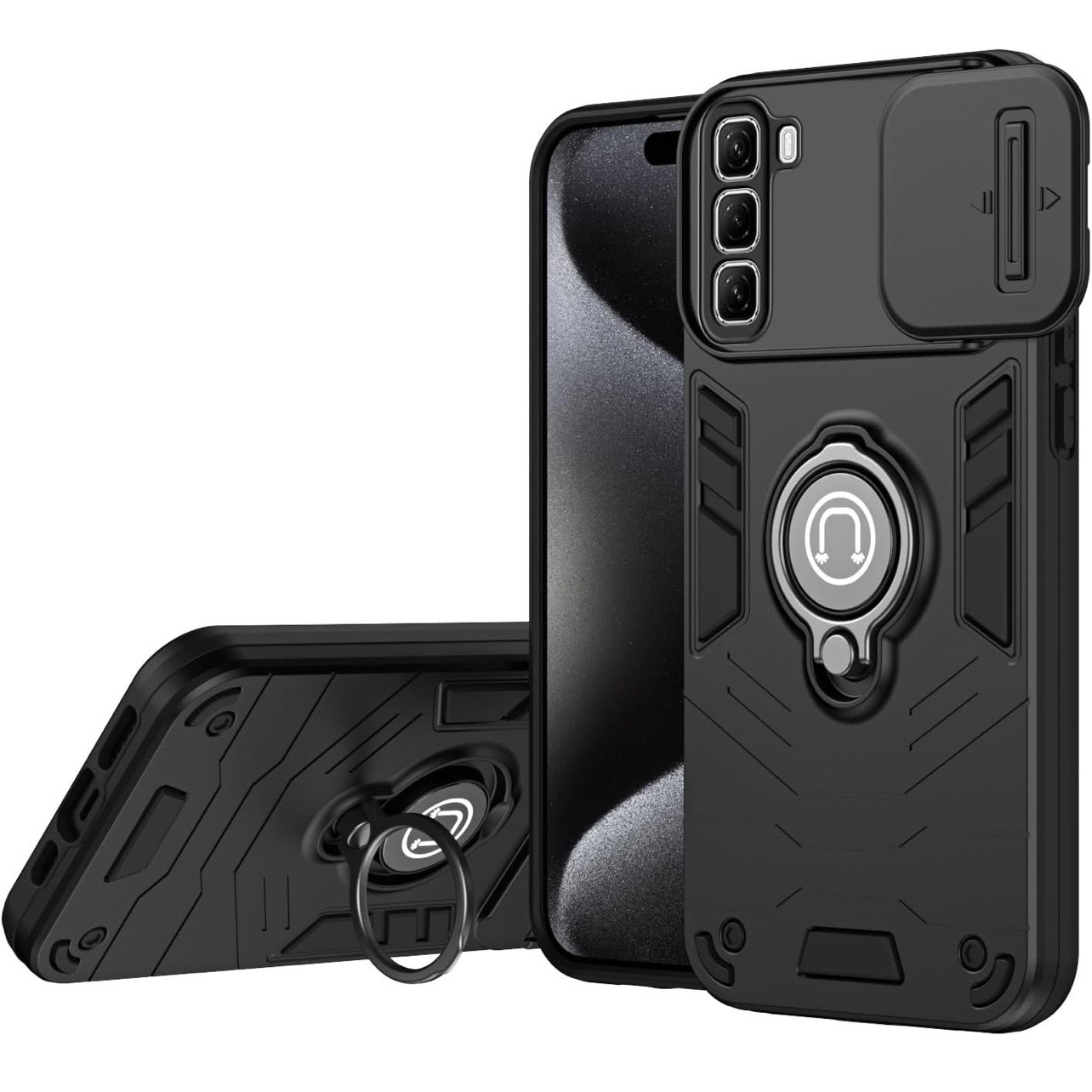 Infinix Hot 60 Pro Plus Slide Camera Cover Luxury Phone Case