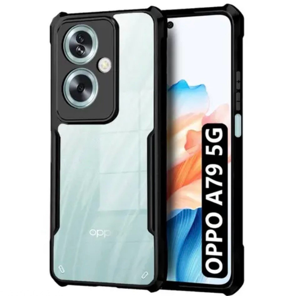 Oppo A79 ( 5G) Clear Transparent With Bumper Cover Case - Non Yellowing