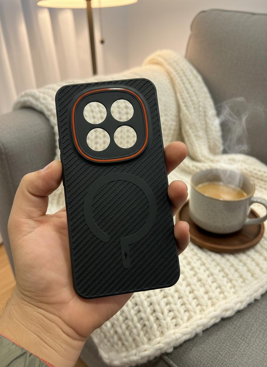 Back Cover Case Compatible with Redmi Note 15  | Shockproof Military Grade Protection | Micro-Fibre Cloth On Inner Side | Anti-Slip Grip