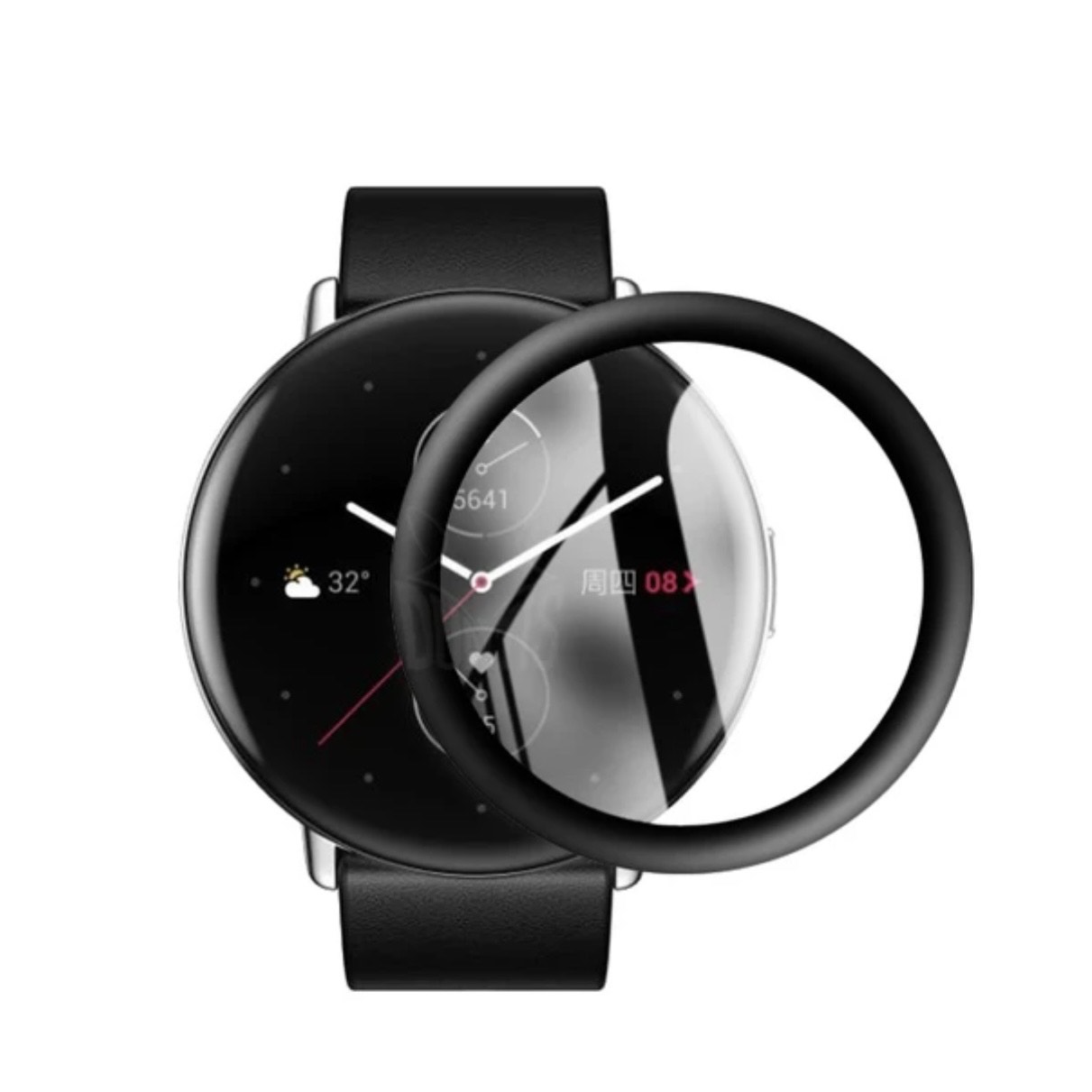 For Amazfit Zepp-E Circle  Full Glue Curved Clear Flexible Screen Protector