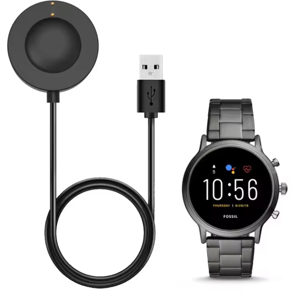 Original Charger for Fossil Gen 6 / Fossil Gen 5 FTW4024 Fossil Gen 5 FTW4025 / Fossil Gen 5 FTW4026 / Fossil Gen 4 Venture / Fossil Gen 4 Explorist /Fossil Sport FTW6024 /Fossil Sport FTW6058 / Fossil Sport FTW6059