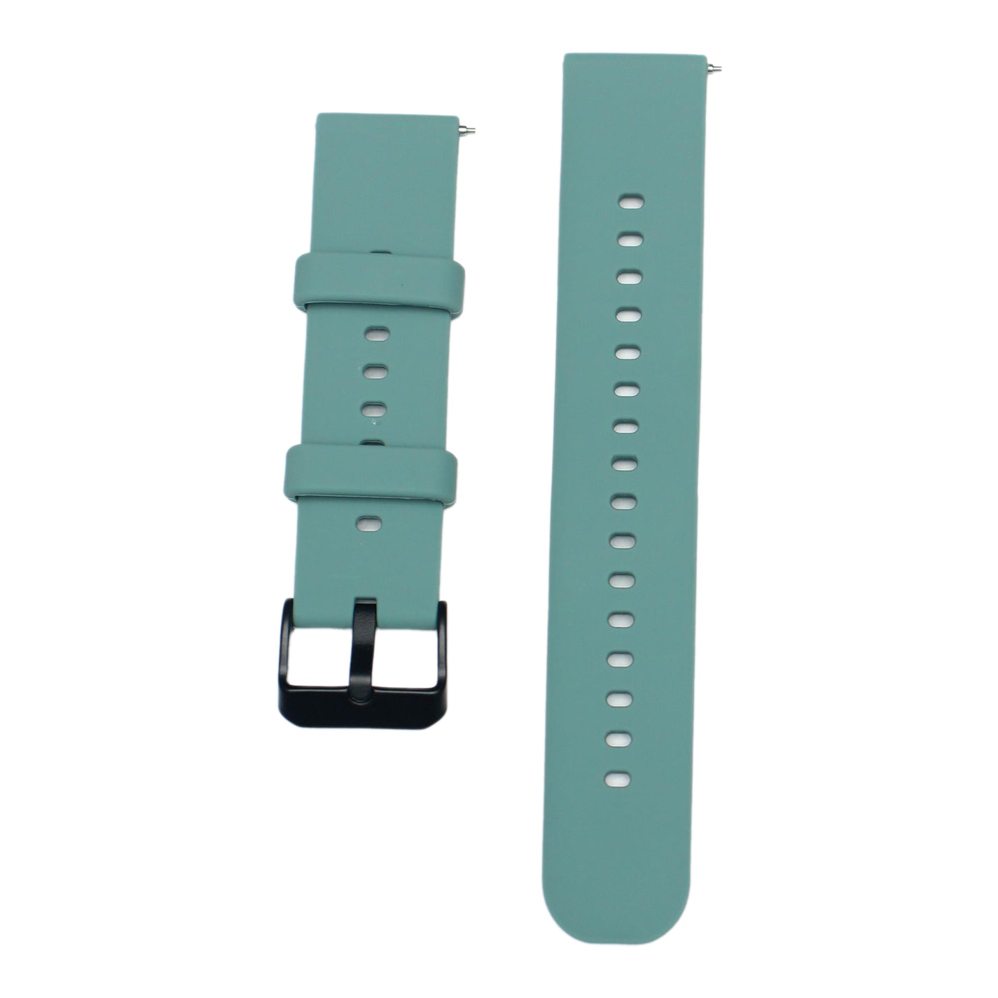 Green Round 22mm Silicone Strap For Amazfit GTR 3 Pro Smartwatch