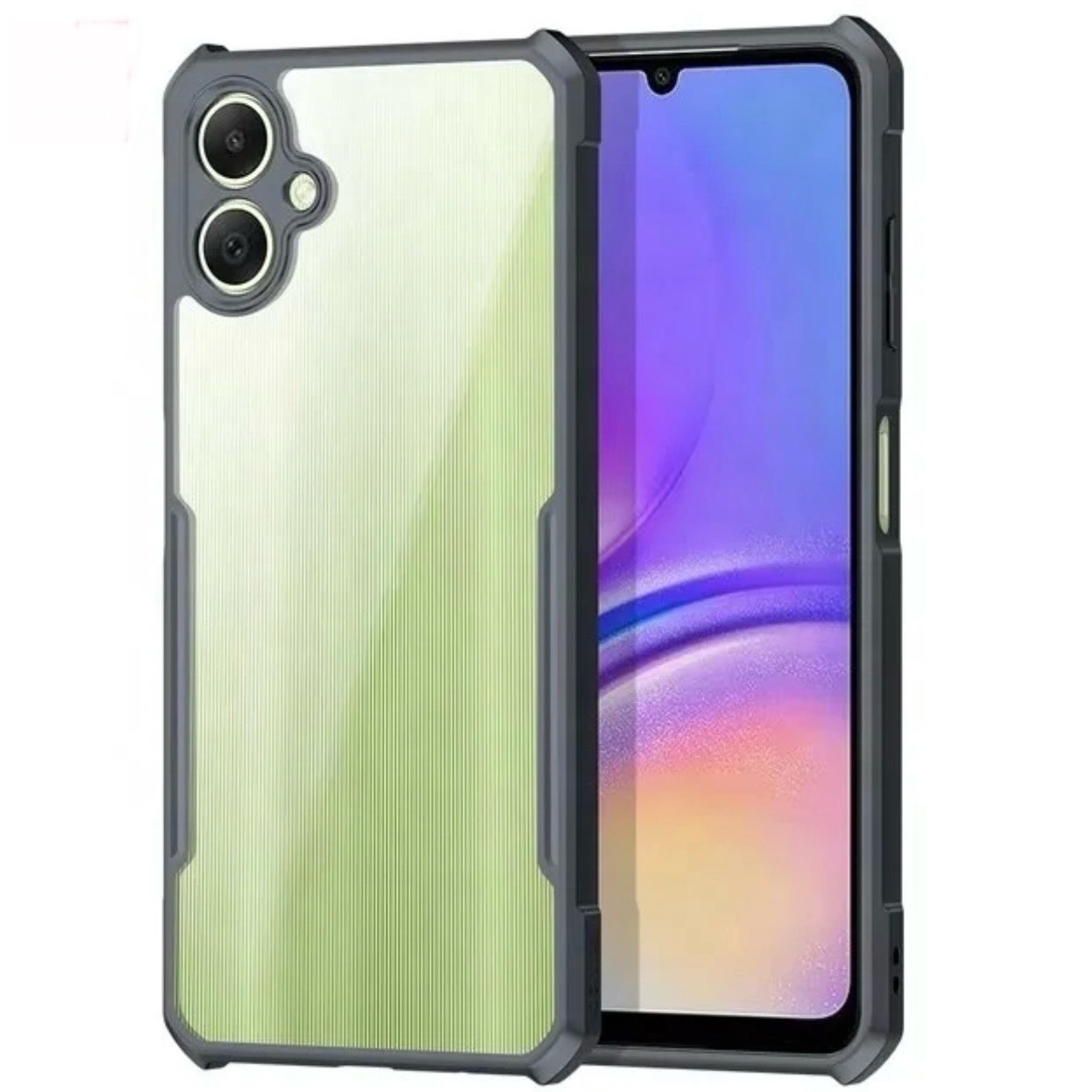 Samsung A06 Clear Transparent With Bumper Cover Case - Non Yellowing