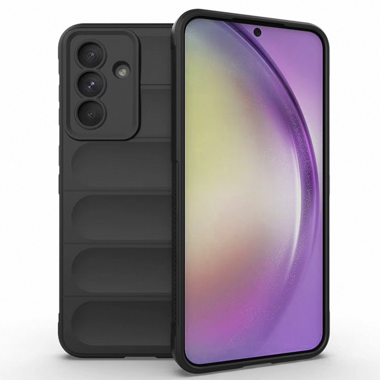 Samsung Galaxy A36 (5G) - Back Cover | Liquid Silicon Magic Case with Camera Protection | Black