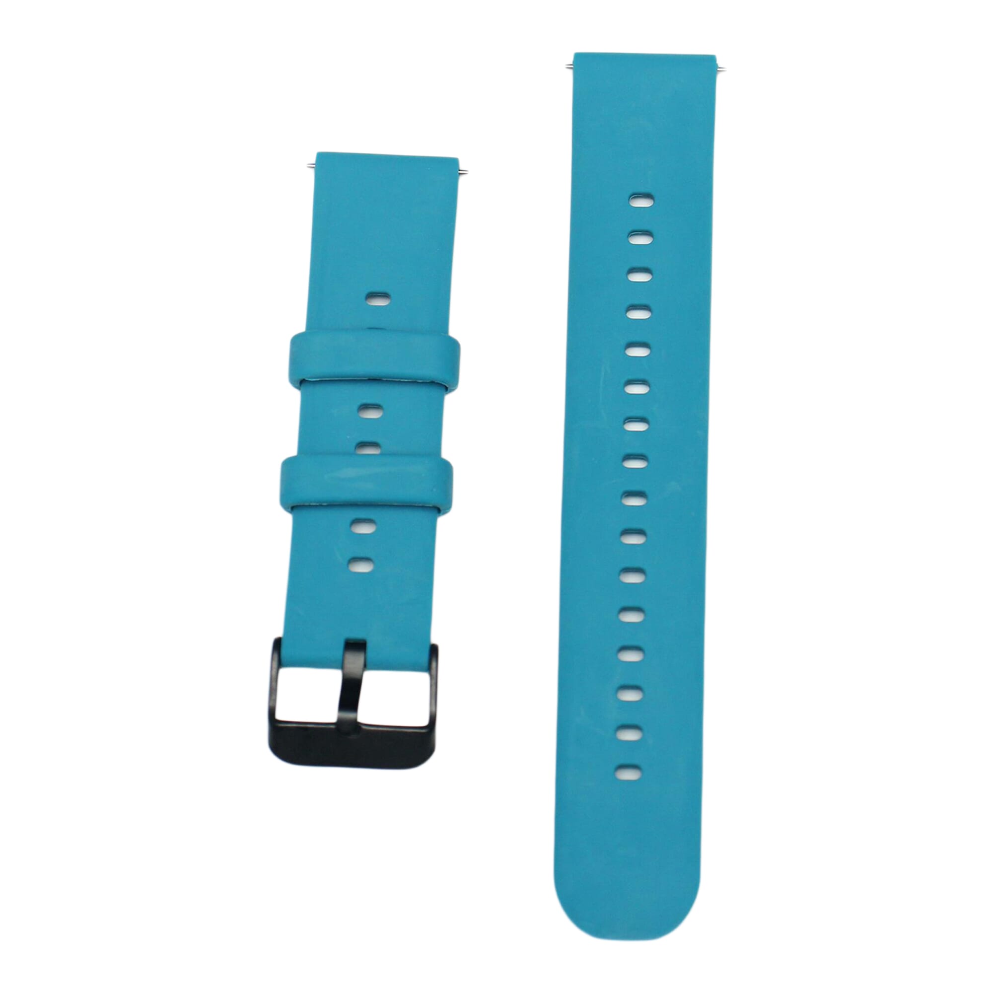 Light Blue Square 20mm Silicone Strap For Haylou LS-02 Smartwatch