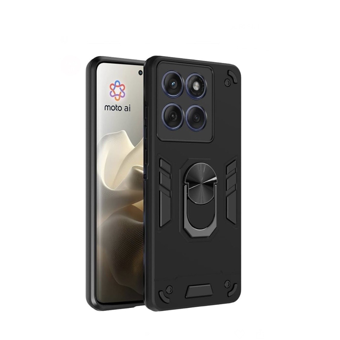 Motorola Edge 60 Fusion Ring Stand Shockproof Armor Case