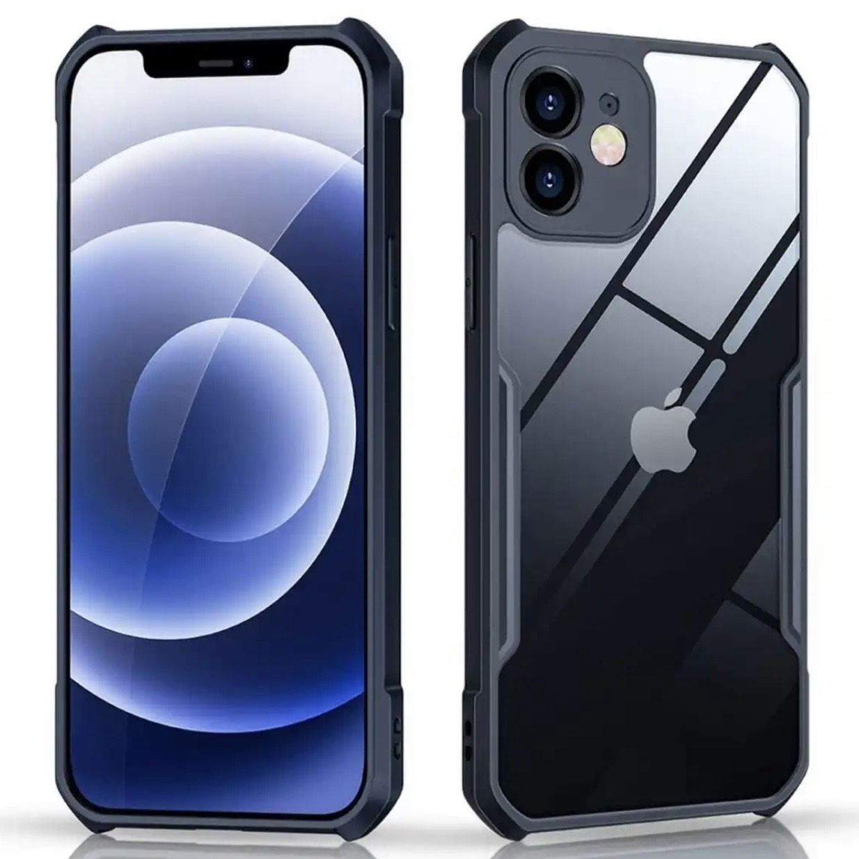 Apple Iphone 11 Clear Transparent With Bumper Cover Case -Non Yellowing