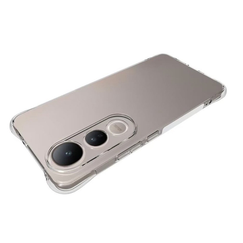 Vivo V50 Lite Transparent Mobile Back Case Shock Proof Design Camera Edges Protection Crystal Clear 