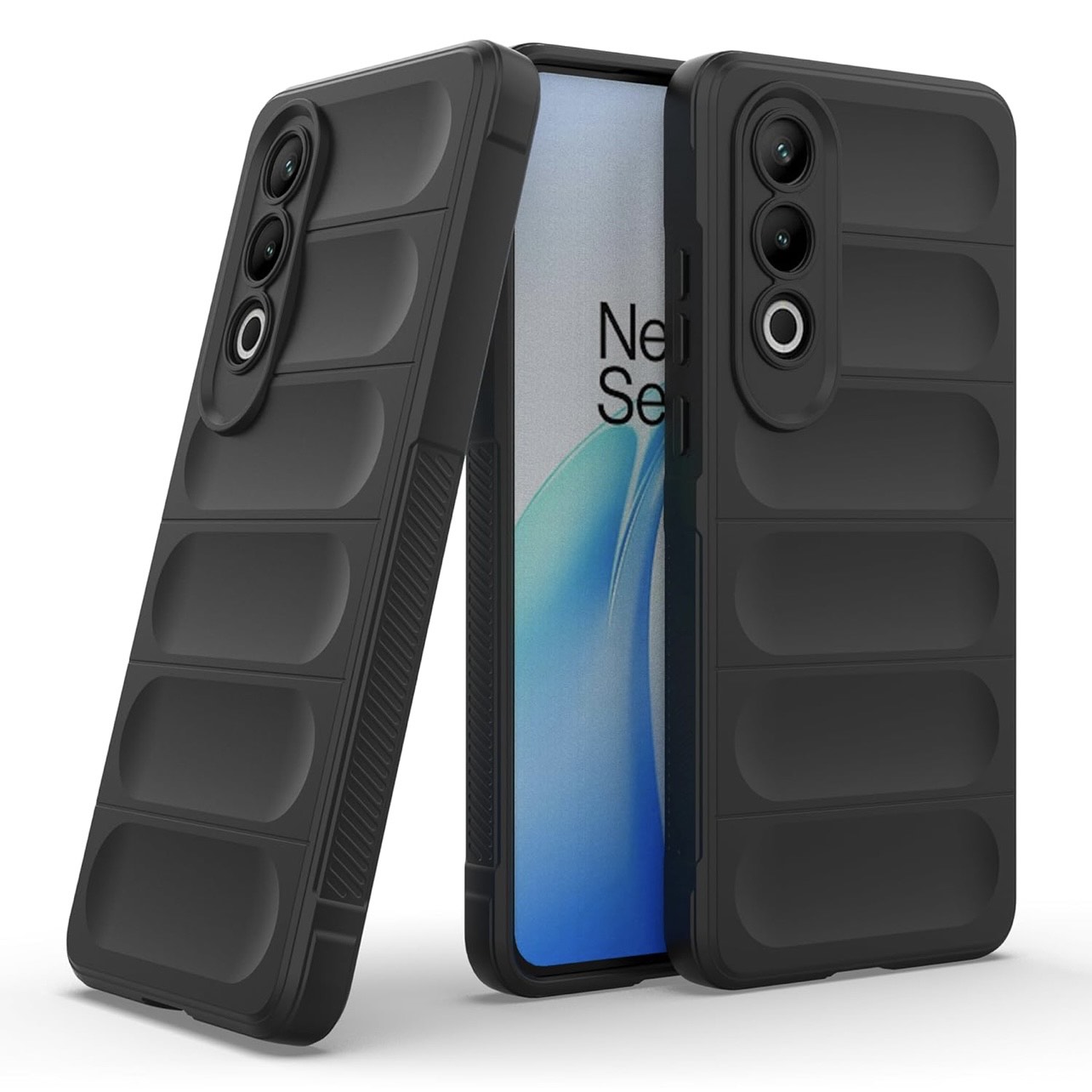 One Plus Nord CE 4 (5G) - Back Cover | Liquid Silicon Magic Case with Camera Protection | Black
