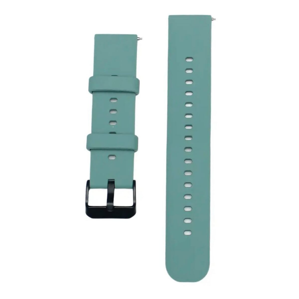 Green Square 22 mm Silicone Strap For Amazfit BIP 3  Smartwatch - Small