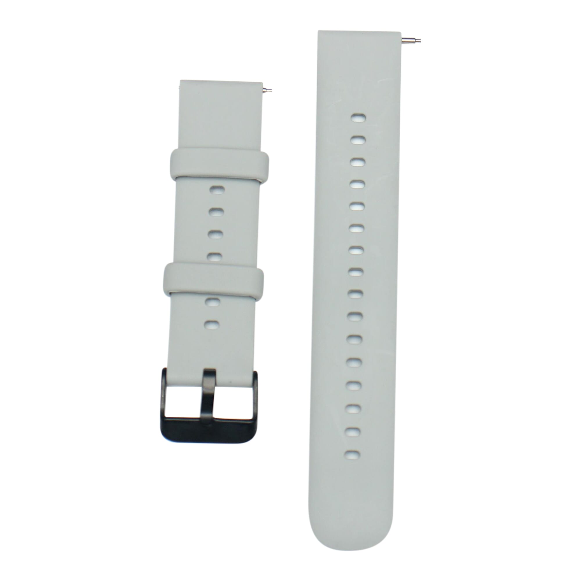Grey Round 22mm Silicone Strap For Amazfit GTR 2 (Classic & Sports) Smartwatch