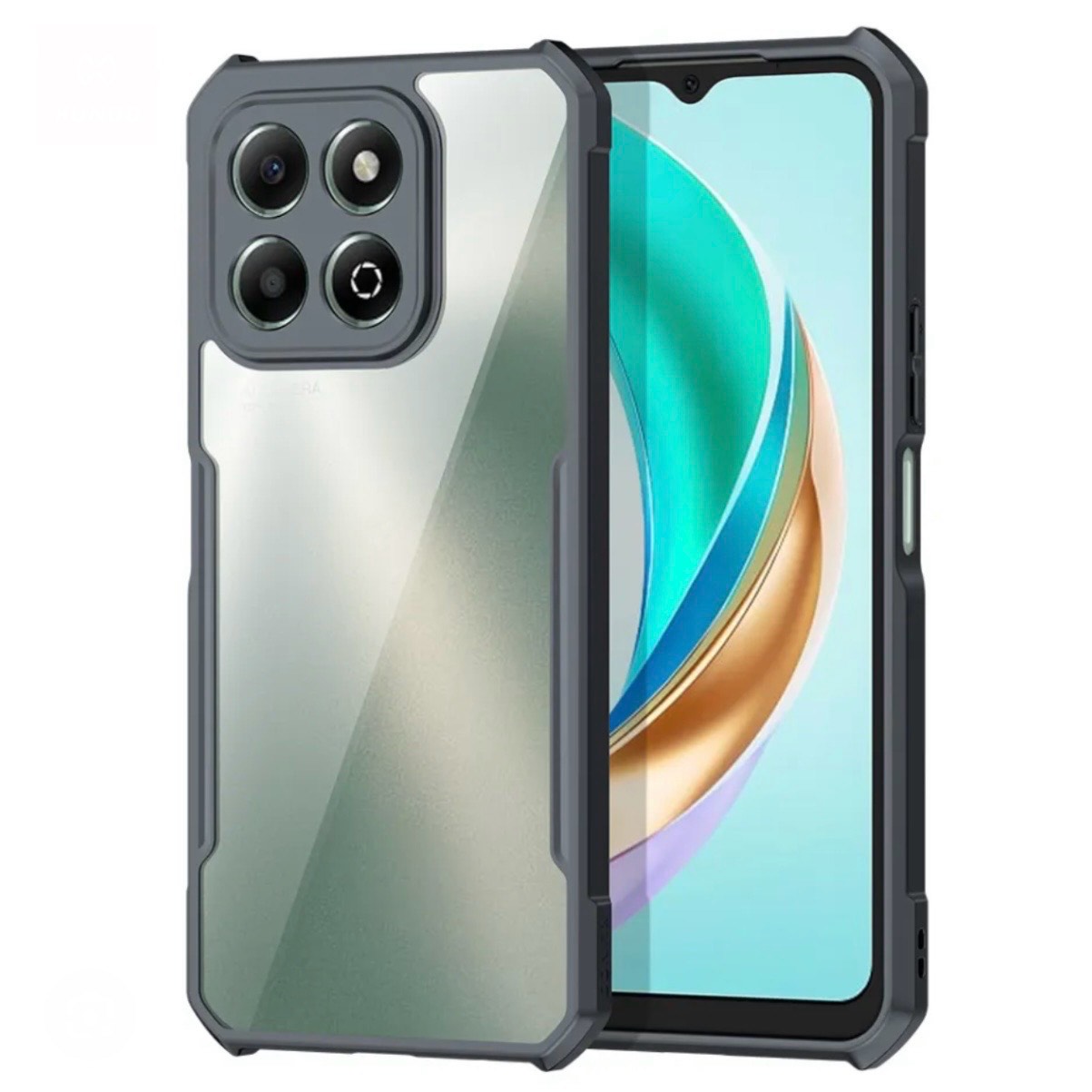 Honor X6B Clear Transparent With Bumper Cover Case -Non Yellowing