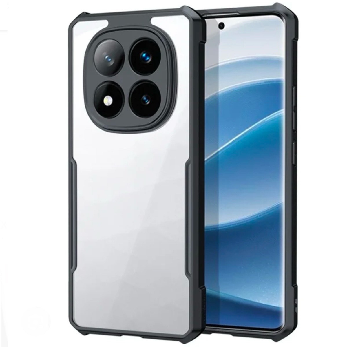 Redmi Note 14 Pro Plus  (5G) Clear Transparent With Bumper Cover Case - Non Yellowing