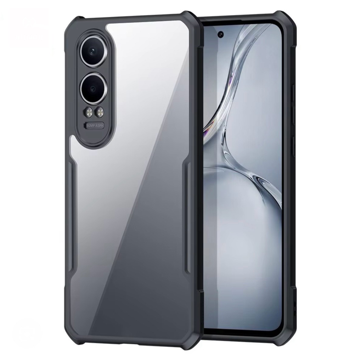 One Plus CE -4 Lite (5G) Oppo K12X  Clear Transparent With Bumper Cover Case -Non Yellowing