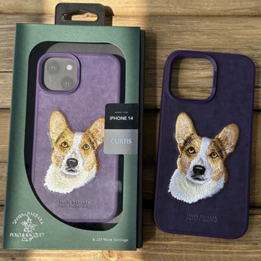 Polo 3d Embroidery Dog Plush Case For Iphone 14 pro max With Cute Doggy Fashion Soft Cover