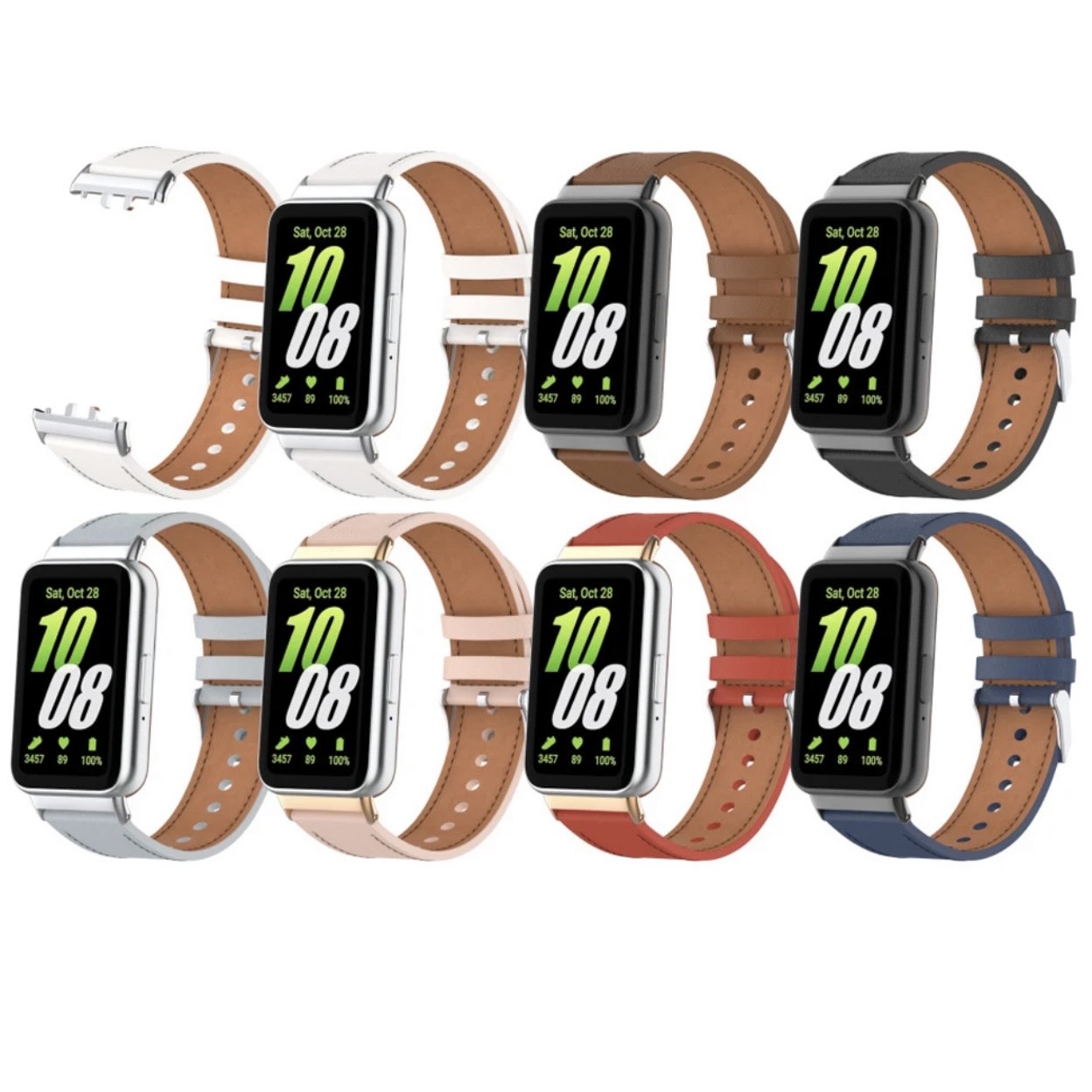 Genuine Leather Watch Bracelet for Samsung Galaxy Fit 3 Leather Straps Slim Thin With Pin Buckle Watch Bands for Samsung fit3