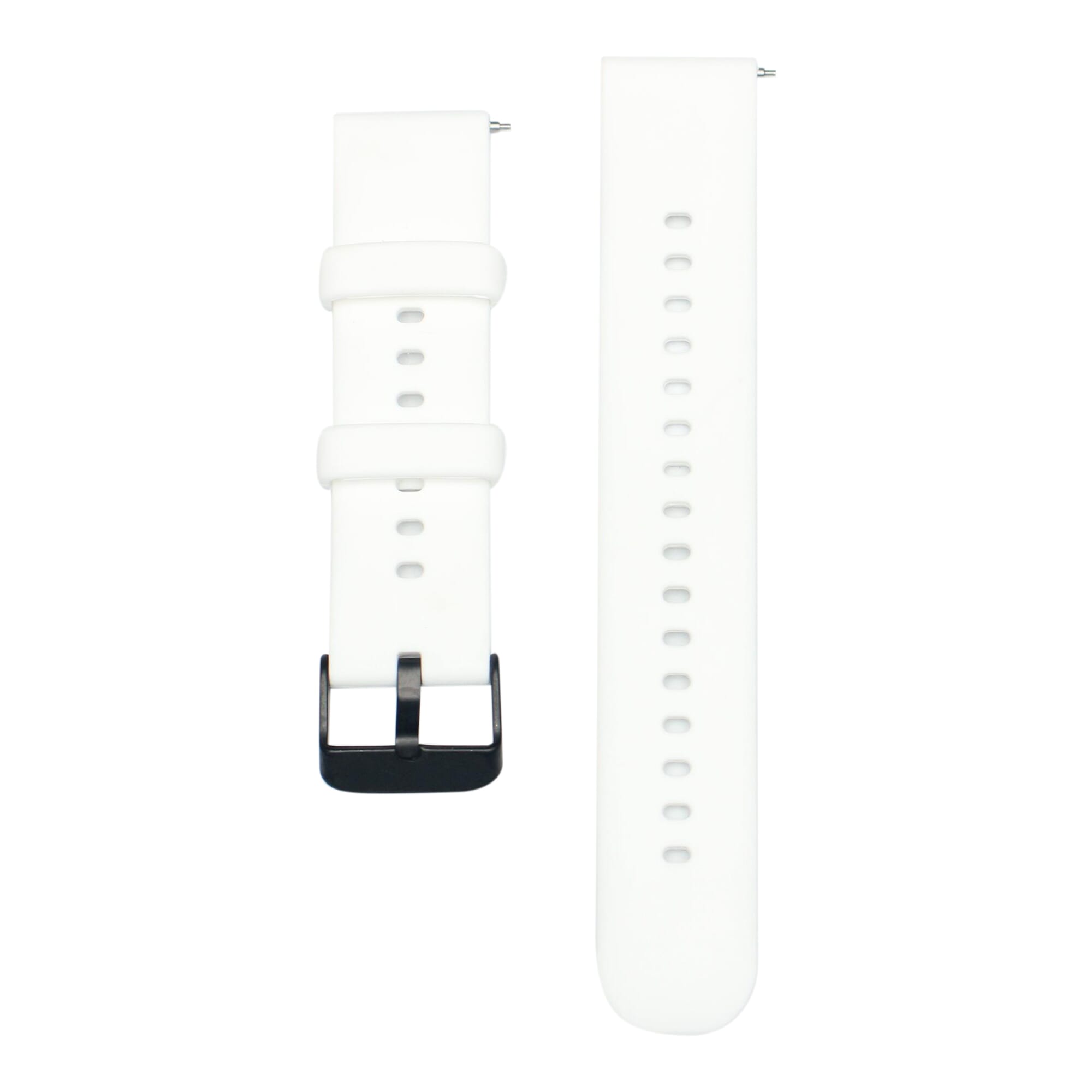 White Round 22mm Silicone Strap For Amazfit GTR 4 Smartwatch