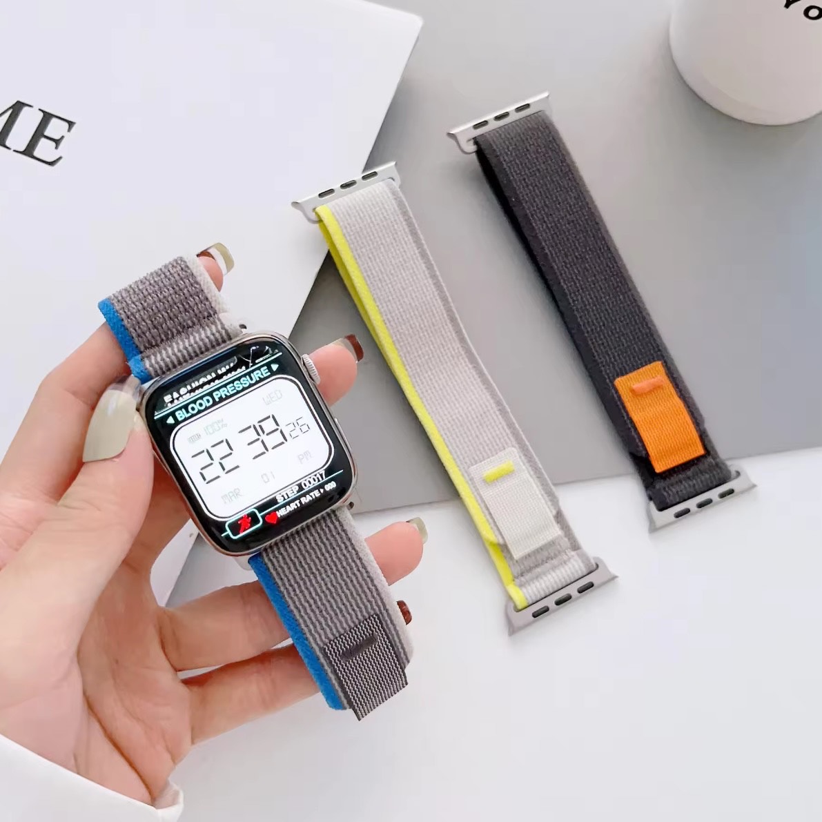 Trail Loop Band For Apple Watch Series 10-46mm Luxury Adjustable Loop Soft Sport Strap