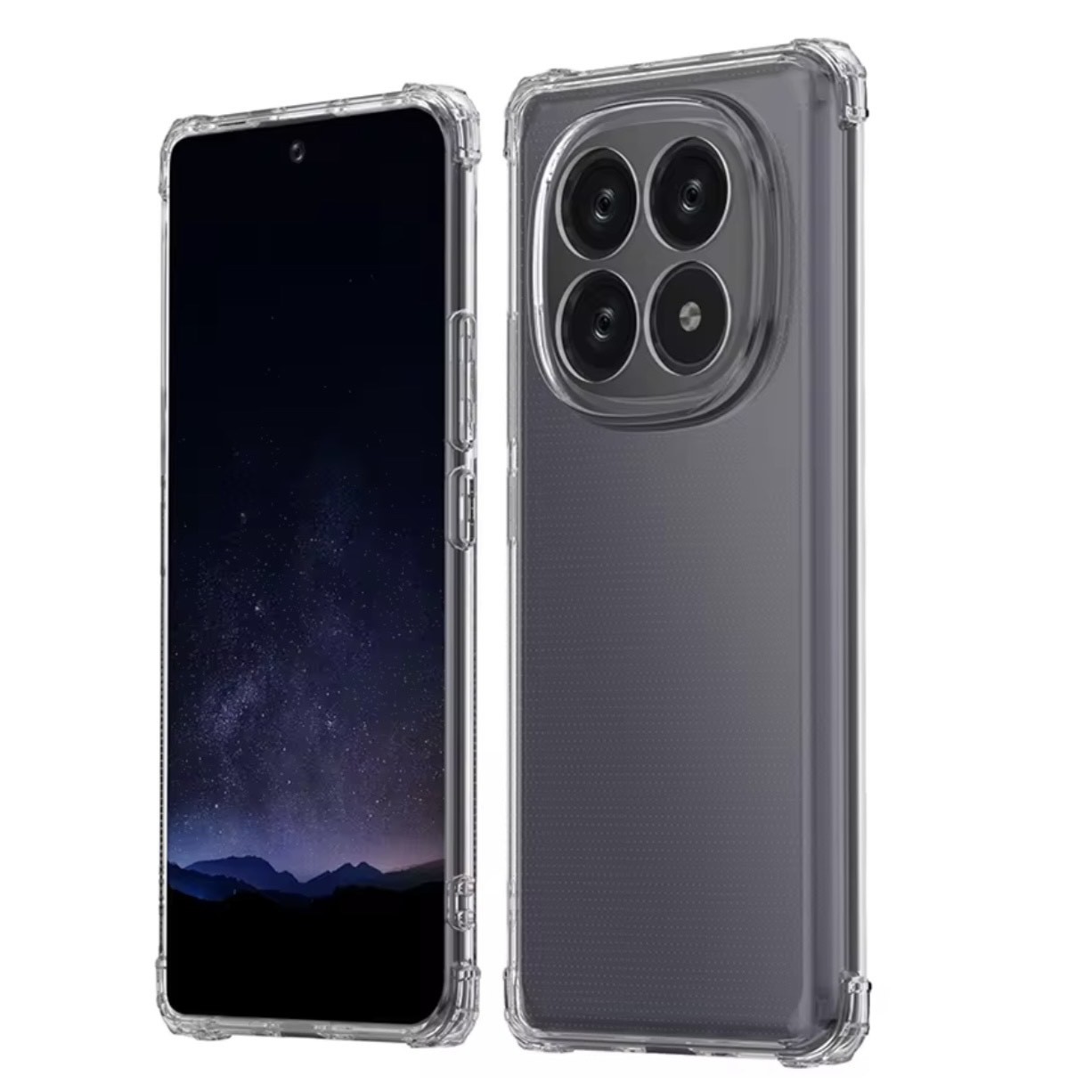 Redmi Note 14 Pro+ Clear TPU Shockproof Case - White