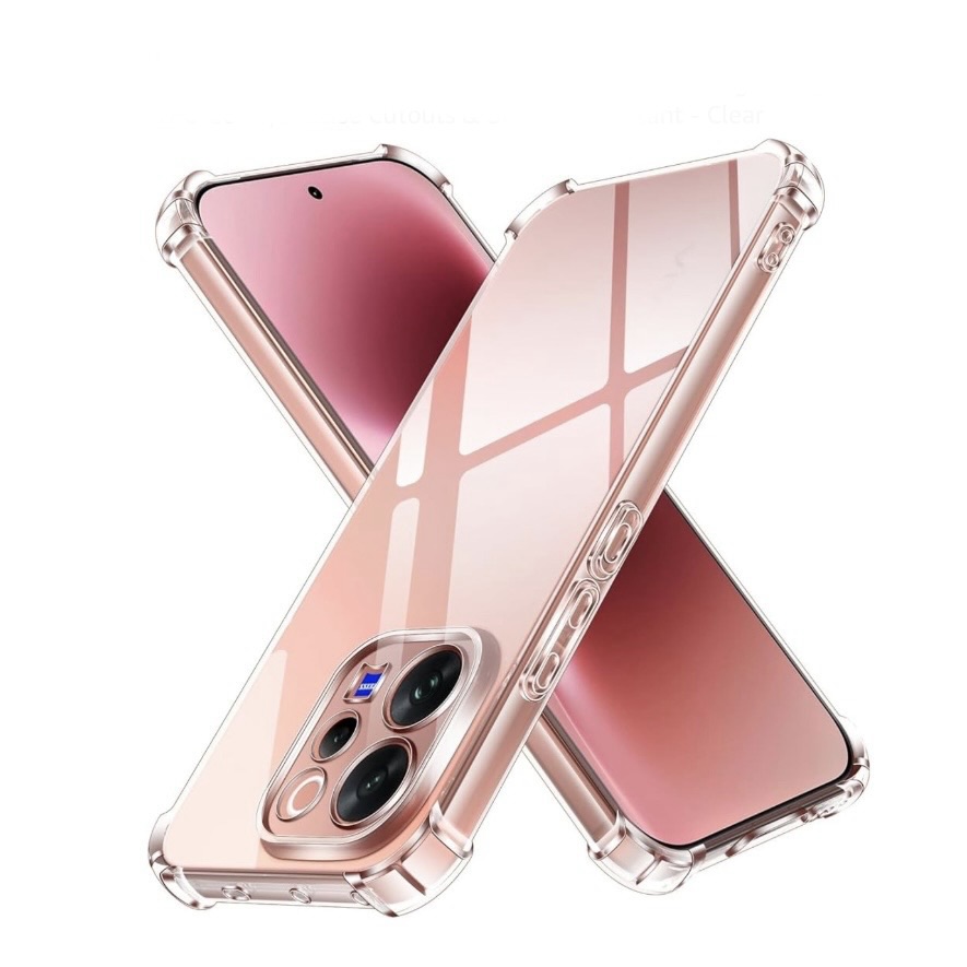 Vivo V70  (5G) Transparent, Shock Proof Design Camera Edges Protection Crystal Clear, Silicon Soft TPU and Flexible Bumper Phone Cover