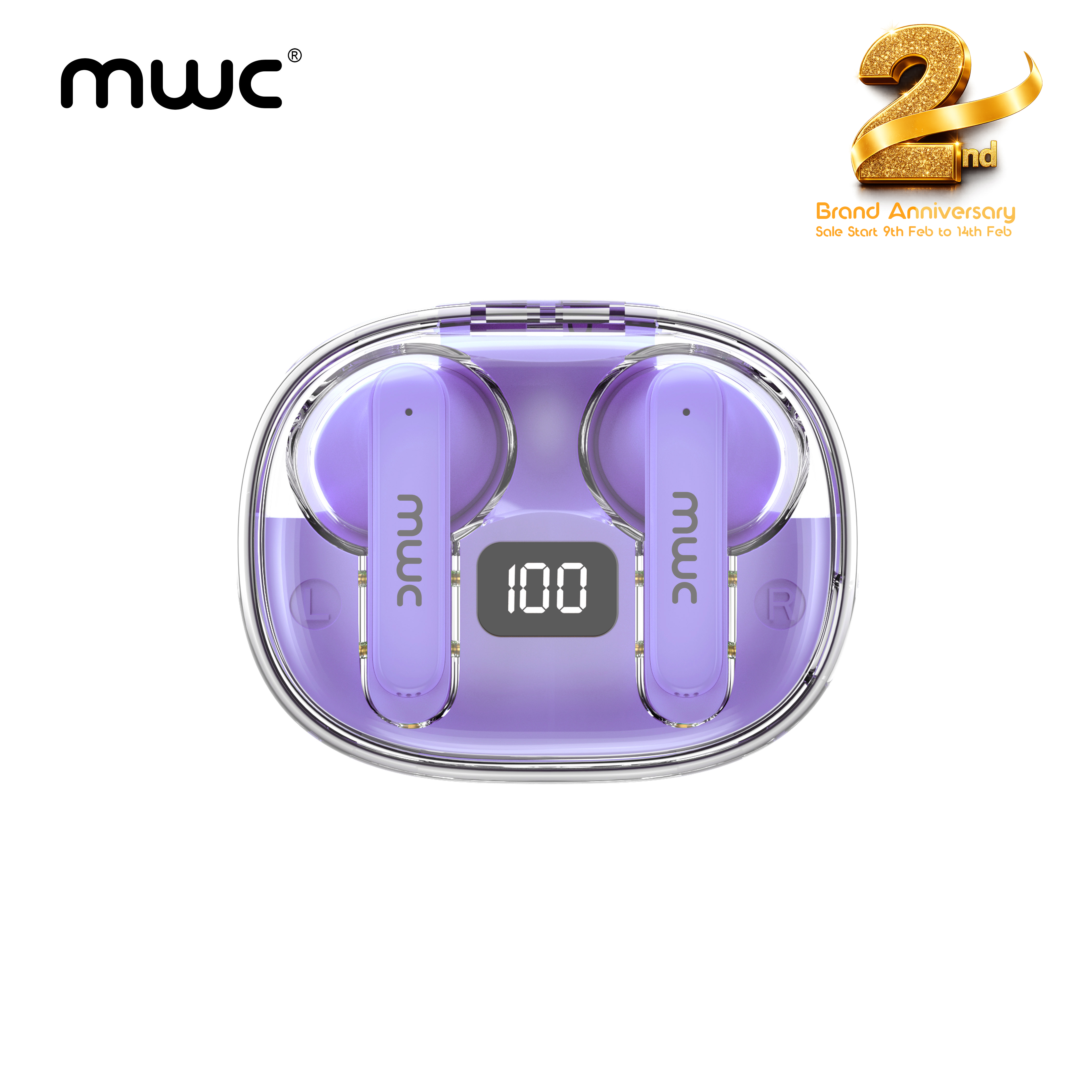 MWC HERO MT69 ENC Gaming Earbuds With 6ms Low Latency