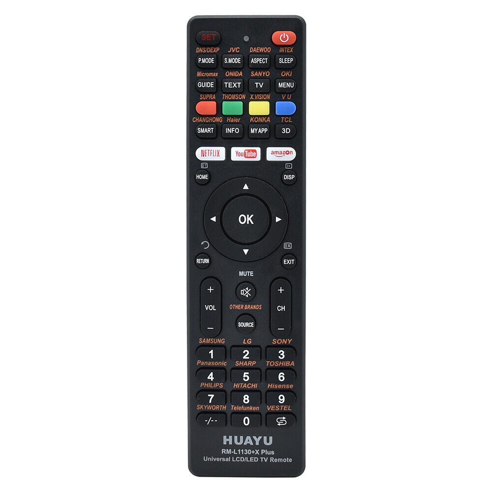 Master Remote For All Type Of LCD/LED T.V - Black