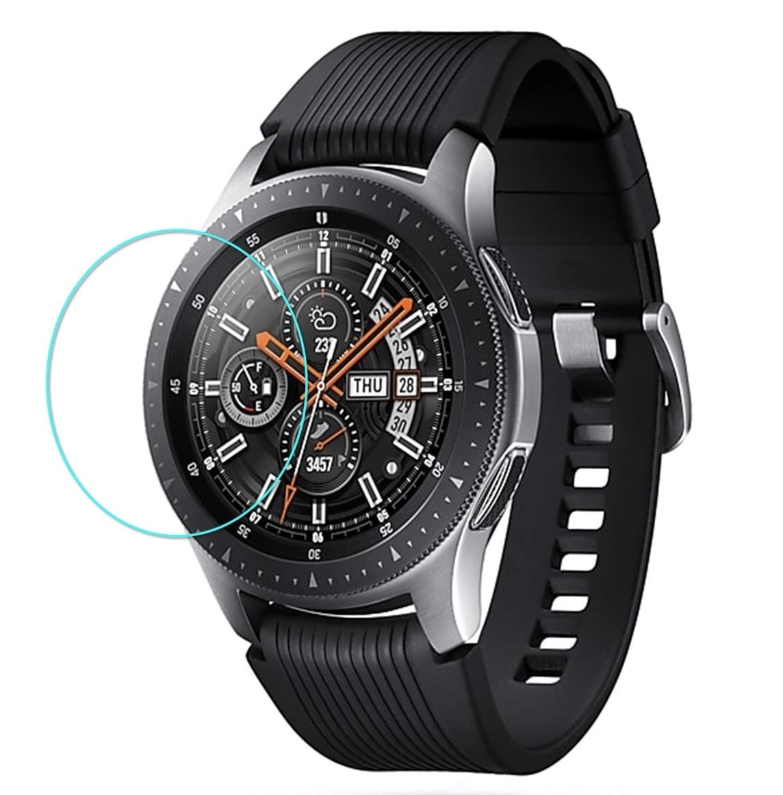 Samsung Gear S3/Frontier Watch Glass - Black