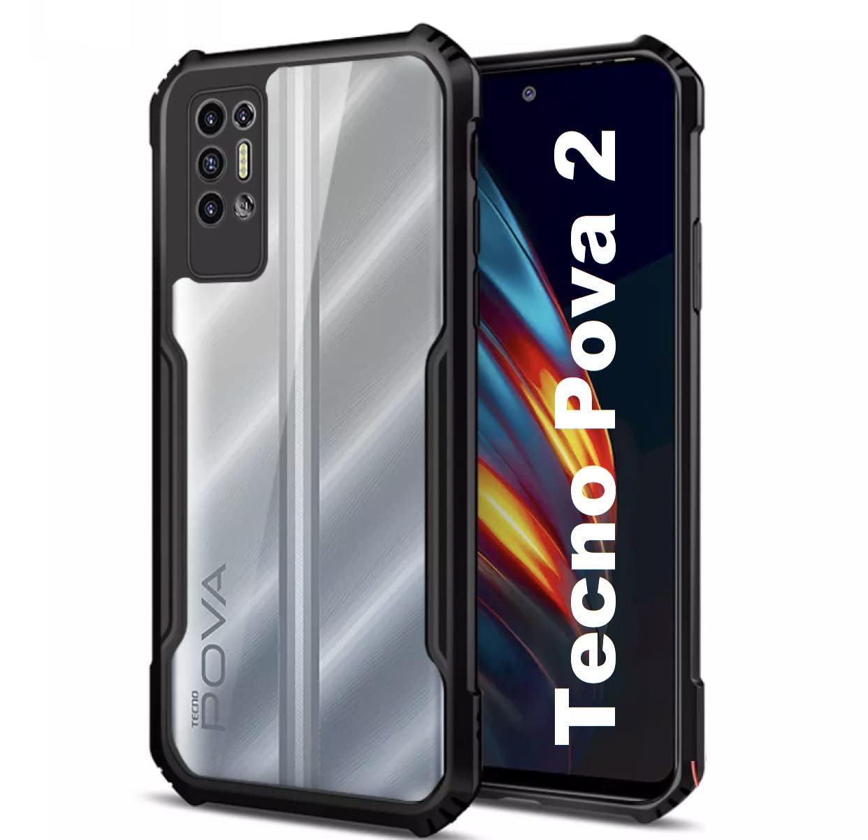 Ipaaky Case For Techno Pova 2 - Black (Other)
