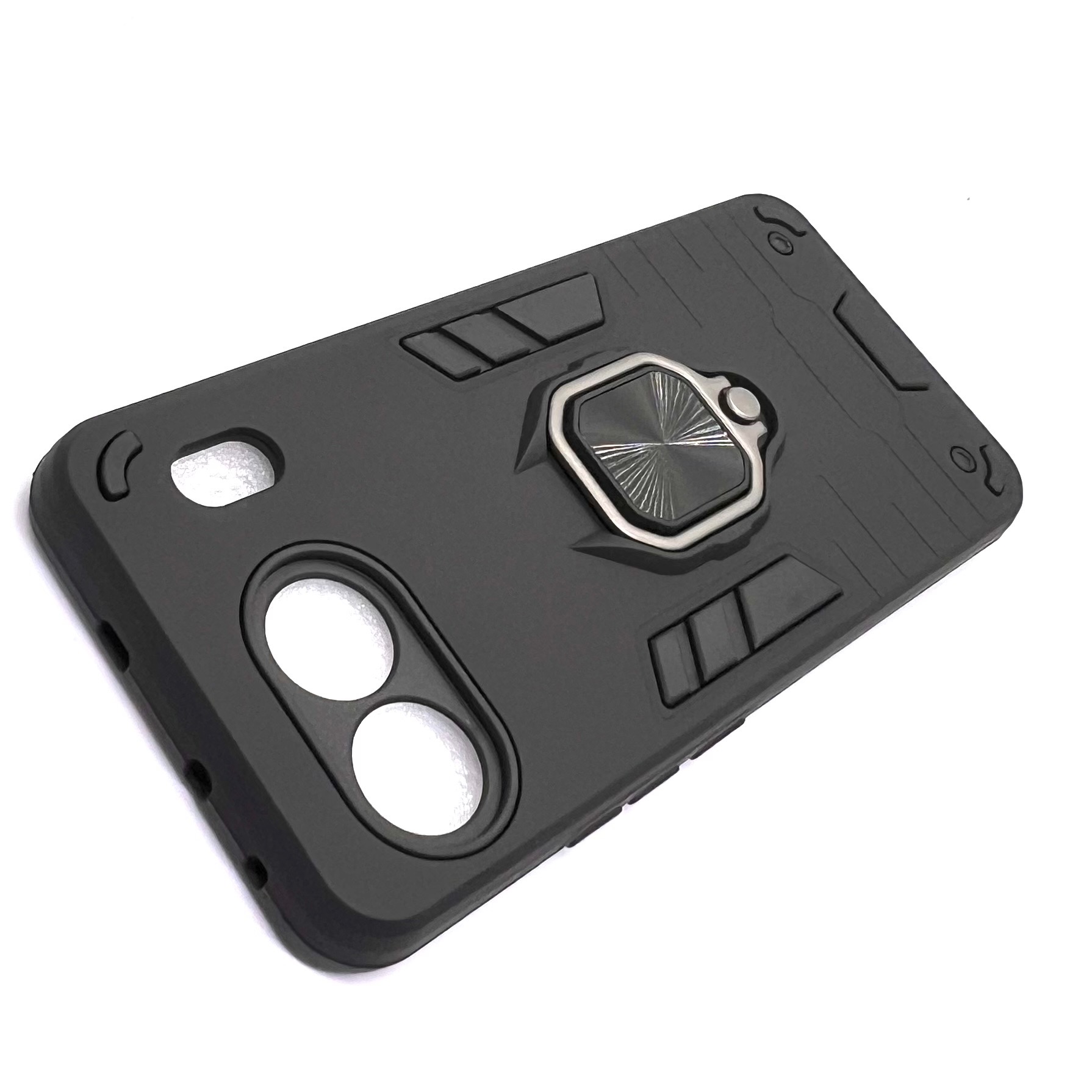 Oneplus Nord 4 (5g) Armor Defense Hard Case With Ring Stand - Black (Other)